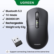 UGREEN Tri-Mode 26000 DPI Ergonomic Gaming Mouse Bluetooth 5.3 2.4G Wireless Silent 6 Buttons for Ma