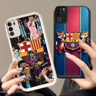 DK-62 FC Barcelona logo Silicone Casing black and white for VIVO Y200 Y300 V50 Y400 Lite Pro Plus 5G