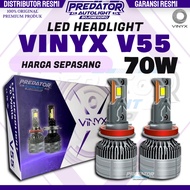 VINYX V55 LED HEADLIGHT FOGLAMP PROJECTOR 70 WATT HIGH POWER CAR MAIN LIGHT CSP 3570 H1 H3 H4 H7 H11