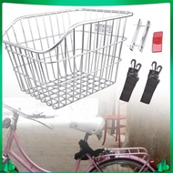 [Isuwaxa] Rear Bike Basket Wire Basket for Foldable Bikes Hiking