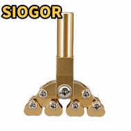 SIOGOR Guitar Presser, Brass Color Brass Fret Press Tool, Durable Fret Press Caul For Fret Leveling