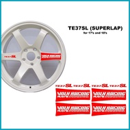 ∆ ☜ △ Volk Racing Rays Engineering TE 37 Super Lap SL Mags Decals Rim Stickers