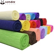 WONDER Flower Wrapping Bouquet Paper, Thickened wrinkled paper Production material paper Crepe Paper