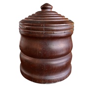American Carved Tobacco Jar