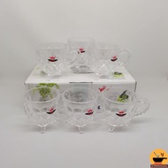 Glass cup set 6pcs thick glass cup set 6pcs YSK3102