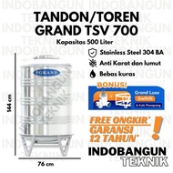 Tandon Toren Tangki Air Stainless TSV 700 (500 Liter) Tedmond Grand