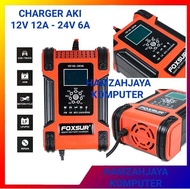 Charger Baterai/Baterry Cas Aki 12V/12 Volt 12A/12 Ampere 200AH FOXSUR 150W