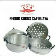 CHINESE STEAMER POT PERIUK KUKUS / KUKUSAN 3 TINGKAT CAP BUAYA MERAH CCH