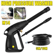 High Pressure Car Washer Spray Gun M14 Jet Lance Nozzle Jet Water Gun 10m Extension Hose Car Cleanin