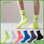 NOPVXBU Cycling Socks, Breathable Striped Mountain Bike Sock,  Professional Moisture-Wicking Footbal