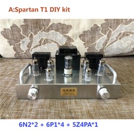 Audio 6n2 6p1 Vacuum Tube Amplifier Push-Pull Amplifier Diy Kit Spartan T1 Class A Tube Amp 8W+8W Vu
