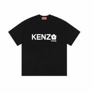 🚨 雙11最後倒數・今晚錯過等明年！【KENZO 高田賢三】新款文字花LOGO設計 T恤 黑(下單前須先私訊)