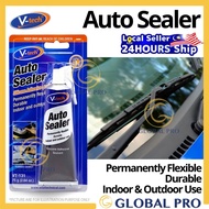 V-TECH AUTO SEALER VT-131 75g Silicone Adhesive Sealant Baiki Kereta Repairs Plastics Black Sealant 