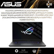 *ORI*ASUS ROG ZEPHYRUS G15 2022 GA503R-WLN102W R7-6800HS/32GB 4800MHZ/1TB M.2/ RTX3070 Ti GDDR6 8GB/
