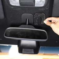For Honda N-BOX JF3 JF4 2017-2021 Soft Carbon Fiber Car Indoor Rearview Mirror Base Cover Trim Stick
