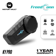 FreedConn KY Pro Motorcycle Intercom I Bluetooth 5.0 Group Intercom Music Sharing Noise Control