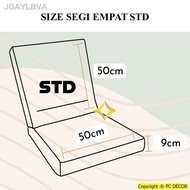 [readystock]☊﹊Sarung Kusyen Segi Empat STD (Segi 4) Standard 14 pcs Cushion Cover Square 14 in 1 (SIZE STD)