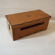 Charger Wire Cable Management Box Wooden Desk Organiser Cable Organizer