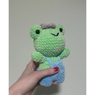 cut frog handmade crochet plushie amigurumi knit adorable gift ideas birthday