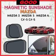 Mazda Magnetic Sunshade CX5 CX3 Mazda 2 Mazda 3 Mazda 6 sedan hatchback Accessories Automotive