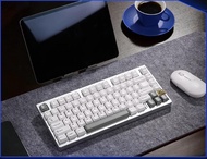 Keynouo AL75 customized the third mock examination aluminum lump mechanical keyboard RGB wireless Bl