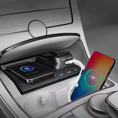 Wireless Charger For Mercedes Benz W205 C43 C63 For AMG GLC43 GLC63 X253 C /GLC-Class Phone Holder U