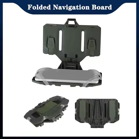 Tactical MOLLE Folding Navigation Board Airsoft Exercise Map Case Admin Panel Mobile Phone Holder fo