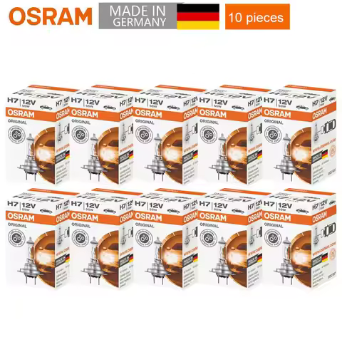 10pcs OSRAM H7 12V 55W PX26d 3200K 64210L Original Line Bulb Halogen Headlight Auto Lamp OEM Quality
