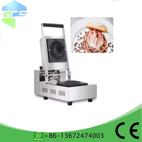 Electric Ice Cream Sandwich Machine Buger Donut Maker UFO Burger Machine Press Waffle Maker Gelato P