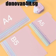 DONOVAN4IT Binder Index Page School 4Pcs/set Bookmark B5 A5 A4 Scrapbook Coil Book Loose-leaf Inner 