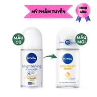 Lăn khử mùi nivea extra brightening & smooth - sáng mịn và se lỗ chân lông 50ml