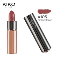 ลิปสติกเนื้อแมทต์สีกากีอ่อน KIKO Creamy Little Gold Tube Lipstick 1 Series 132 105 103 เนื้อแมทต์ ลิ