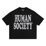 SCOMMER Oversize Boxy Human Society Black
