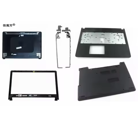 New LCD back Cover Front Bezel Bottom palmrest Coverr Hinges FOR Dell Inspiron 15-3000 3565 3567 0VJ