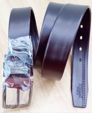 Timberland 120cm Long Belt (Maroon Black)