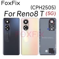 Plastic Back Cover Battery Door For OPPO Reno8 T 5G Reno 8T 5G CPH2505 Rear Housing Case With Camera