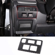 For Subaru Forester 2013-2018 Soft Carbon Fiber Car Headlight switch frame Auto Interior Accessories
