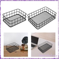[LzdxwckefaMY] Wire Food Storage Basket, Metal Organizer Basket, Kitchen Organizer for Garage, Bedro