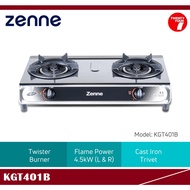 ZENNE Double Burner Table Top Gas Cooker KGT401B