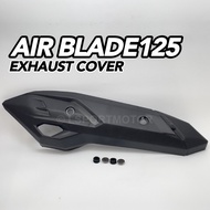 HONDA AIR BLADE125 REAR EXHAUST PROTECTOR (BLACK) MUFFLER EKZOS PIPE PROTECTOR COVER AIRBLADE125 AIR