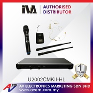IVA U2002CMKII-HL UHF Wireless Microphone c/w 1 Unit Handheld and Lavalier Microphone