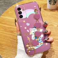 YBD Phone Case For Samsung Galaxy A56 A54 A55 A24 A36 A25 A26 A34 A35 M56 M55 C55 F55 5G Electroplat