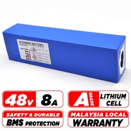 48V 8AH A Grade 18650 Lithium battery Pack for Electric Bicycle / Ebike / E Scooter  / BMS Protectio