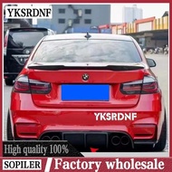 3 PCS Style ABS Carbon Fiber Look Material Rear Diffuser Trims For BMW 3 Series F30 Facelift AN M3 B