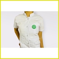✹ ◳ ◪ FEMALE Fatima (blouse only) OLFU nursing uniform chinese collar with OLFU Logo patch KLOPMAN