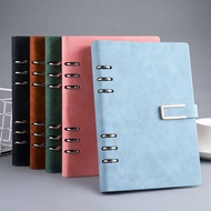 B5 Loose-leaf Notepad Magnetic Buckle Loose-leaf Notebook Business Office Faux Leather Coil Notebook