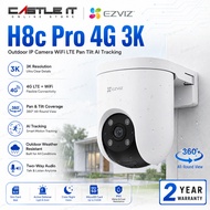 EZVIZ H8c Pro 4G 3K Outdoor IP Camera WiFi LTE Pan Tilt AI Tracking
