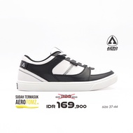 Aerostreet 37-44 Hoops Low Putih Hitam Putih - Sepatu Sneakers Casual Pria Wanita Aero Street