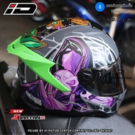 ลายใหม่ !  หมวกกันน็อคเต็มใบ INDEX ID รุ่น SPARTAN ผลิตตาม มาตรฐาน ECE และ มอก 369-2557