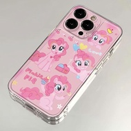 Pink Pony Case for Samsung S21FE S22 S23 Plus S24 S25 Ultra A35 A71 Shockproof Casing Soft Cover
